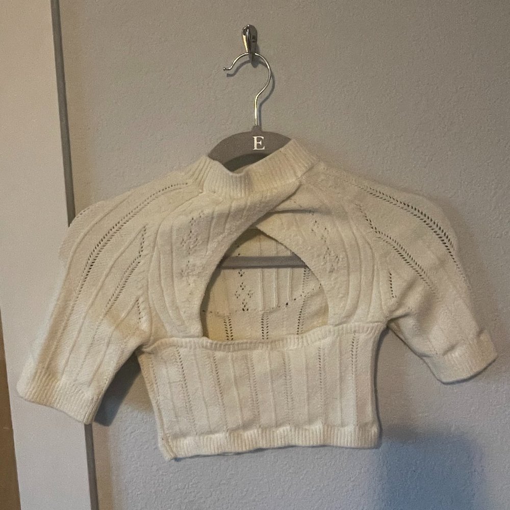 free people cropped sweater top